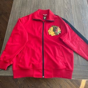 Mitchell and Ness Vintage hockey track jacket XL Chicago Blackhawks